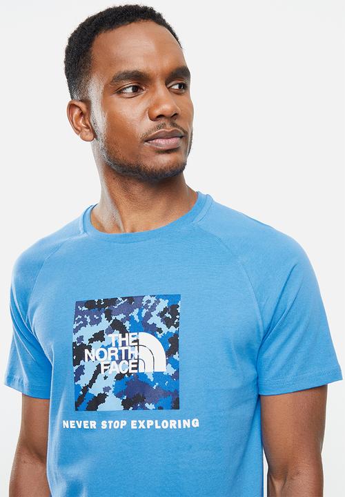 The North Face - M short sleeve rag red box tee - blue
