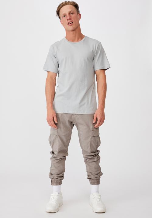 Cotton On - Essential crew T-shirt - blue haze