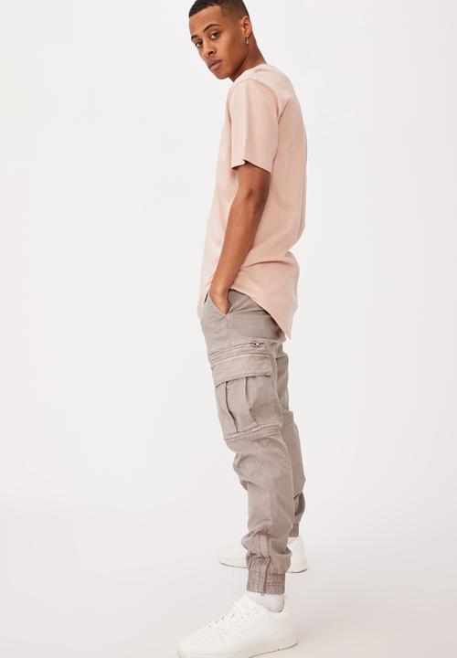 Cotton On - Longline scoop T-shirt - dirty pink