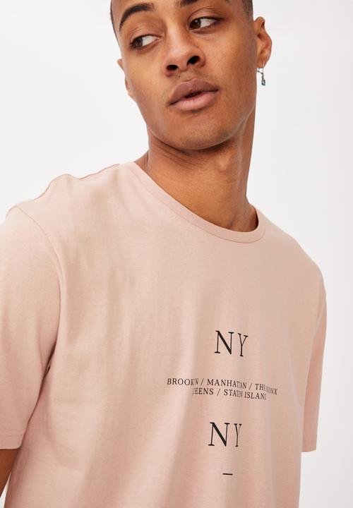Cotton On - Longline scoop T-shirt - dirty pink