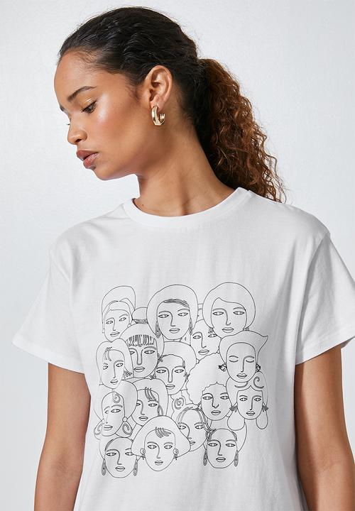 Superbalist - Digital girl africa tribe - white