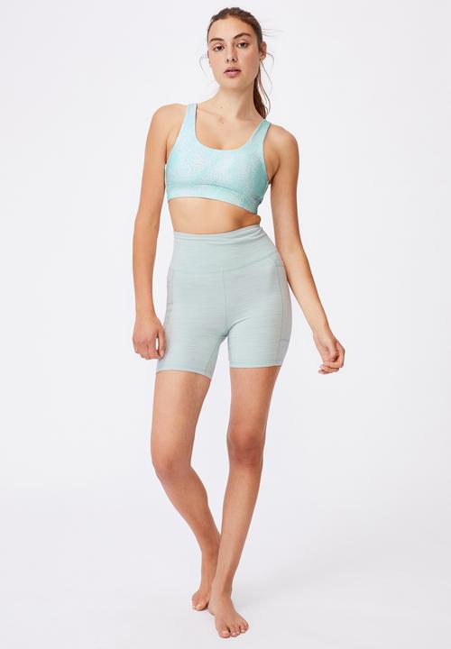 Cotton On - Cutout back crop - aqua