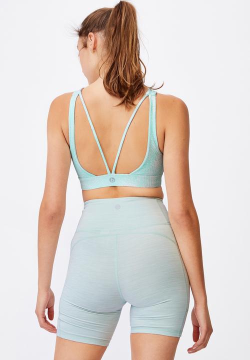 Cotton On - Cutout back crop - aqua