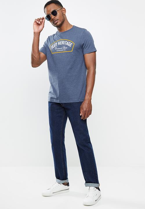 JEEP - Logo graphic tee - navy 