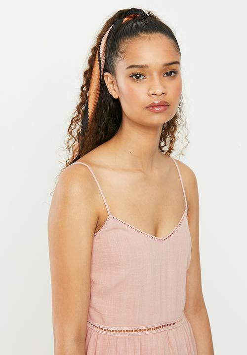 Blake - Cami tiered mini dress - pink 