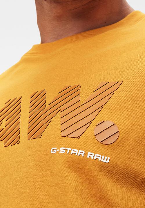 G-STAR - 3d Raw. logo slim r short sleeve - gold
