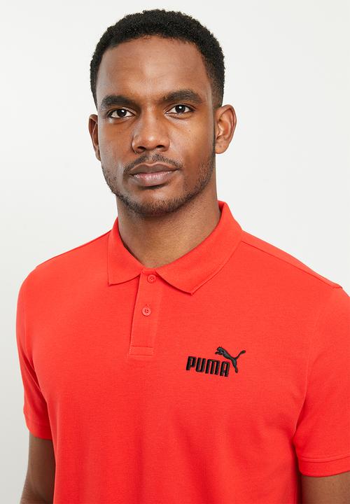 PUMA - Ess pique polo - red