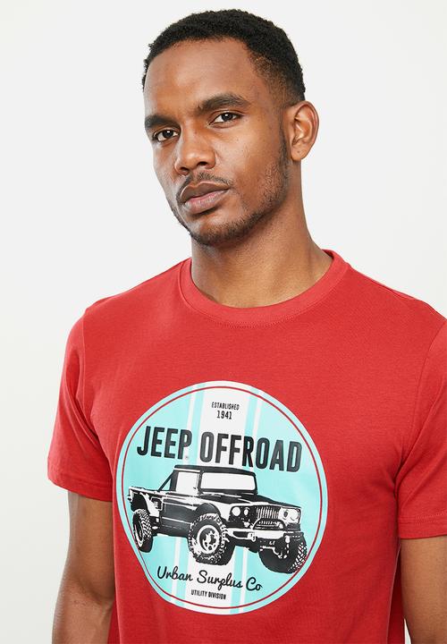 JEEP - Offroad graphic tee - red