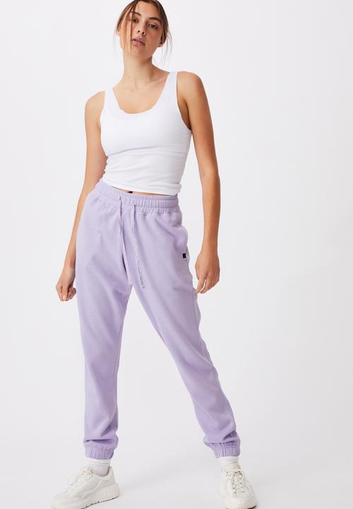 Cotton On - Lifestyle gym track pant - lilac 