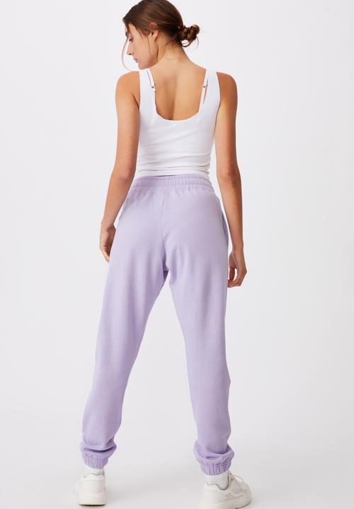 Cotton On - Lifestyle gym track pant - lilac 