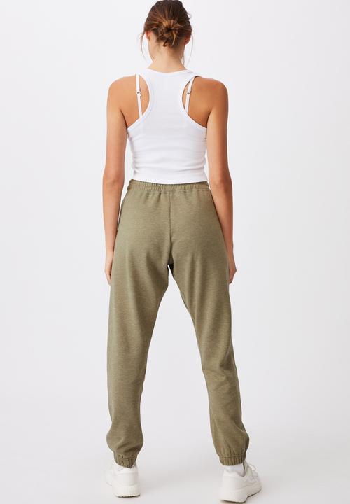 Cotton On - Lifestyle gym track pant - olive