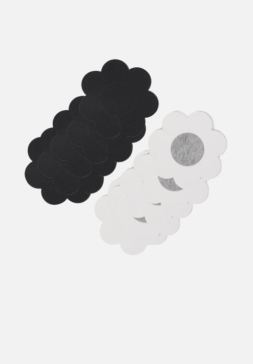 Up-Tape - Ebony toast, pastie 5 pair nipple pastie set - black