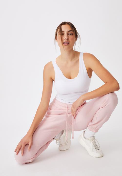 Cotton On - Lifestyle gym track pant - pink