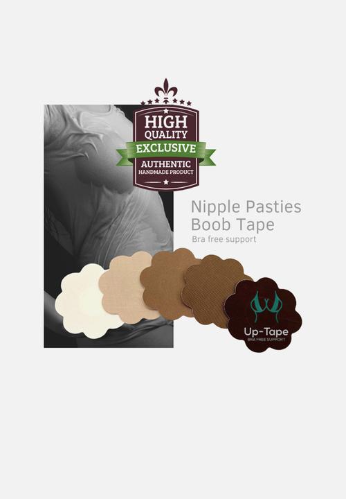 Up-Tape - Hazel cookie, tan reusable silicon pastie set - deep tan
