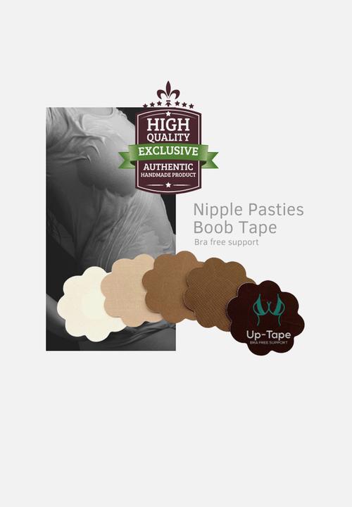 Up-Tape - Creamy chocolate, silicon reusable silicon pastie set - tan