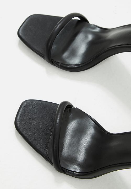 MILLA - Stephania barely-there heel - black