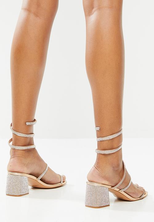 MILLA - Jess barely-there heel - rose gold