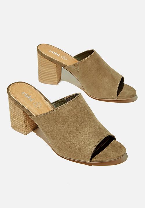 Cotton On - Colette heeled mule - khaki