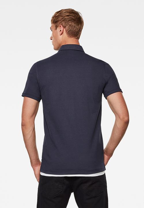 G-STAR - Arris pocket short sleeve polo - indigo