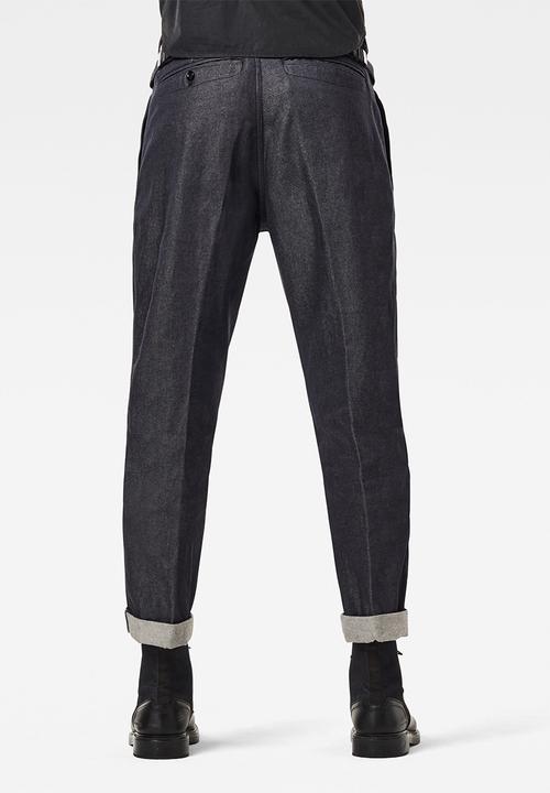 G-STAR - Varve relaxed pleated chino - mid blue
