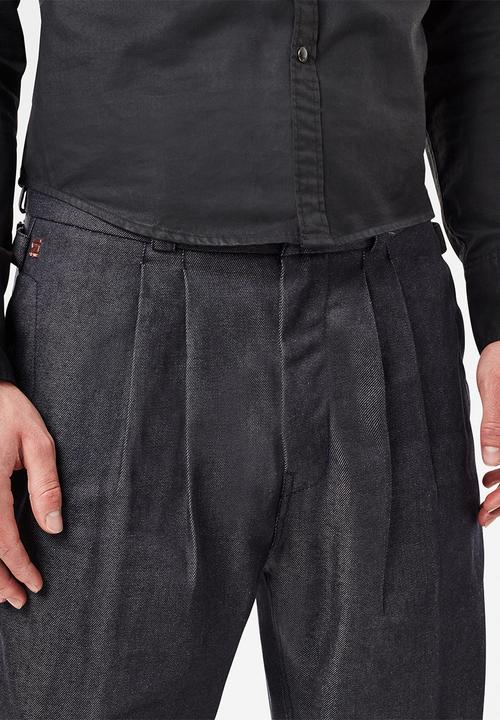 G-STAR - Varve relaxed pleated chino - mid blue