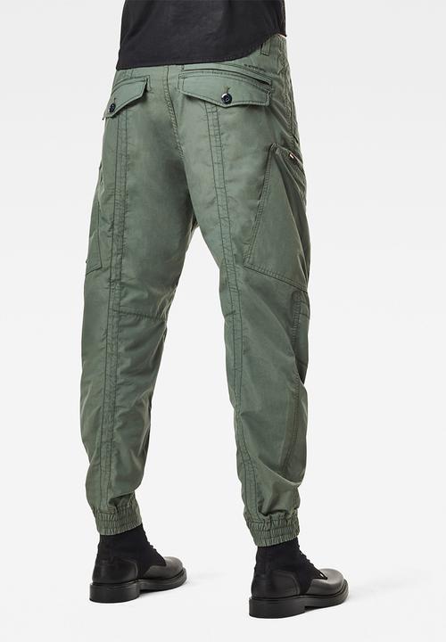 G-STAR - Flight cargo relaxed tapered cuffed-arak denim - green