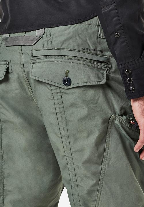 G-STAR - Flight cargo relaxed tapered cuffed-arak denim - green