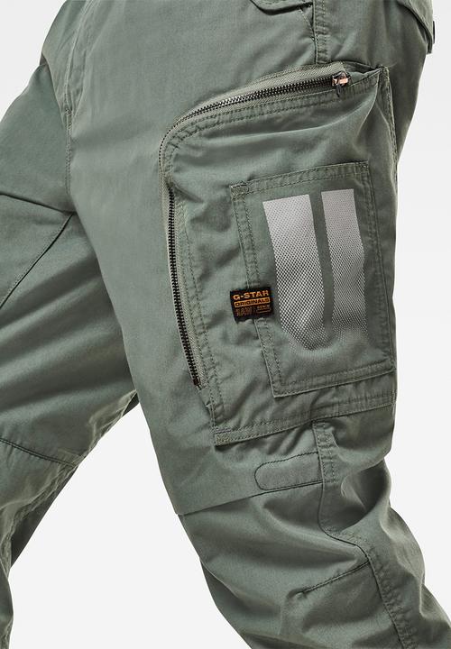 G-STAR - Flight cargo relaxed tapered cuffed-arak denim - green