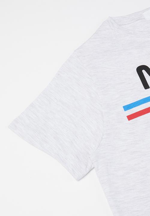 Superbalist - Graphic crop top - grey