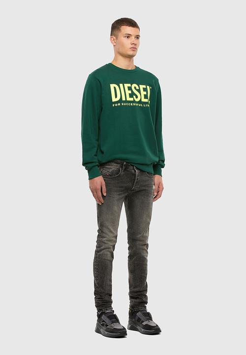 Diesel  - S-gir-division-logo sweat-shirt - green