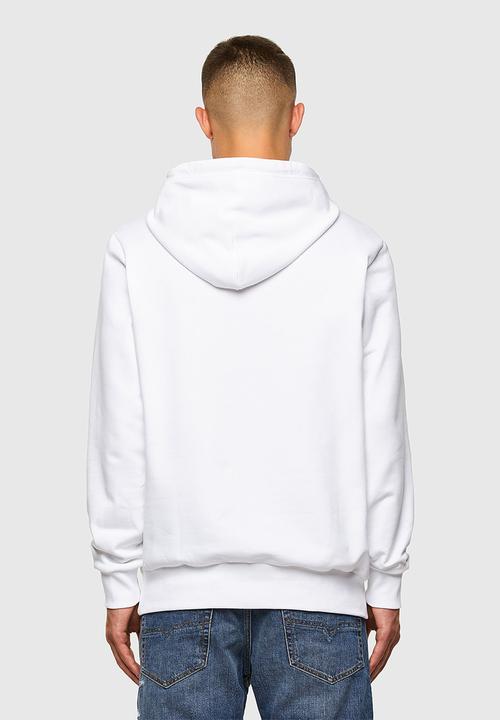 Diesel  - S-girk-hood-cuty sweat shirt - white