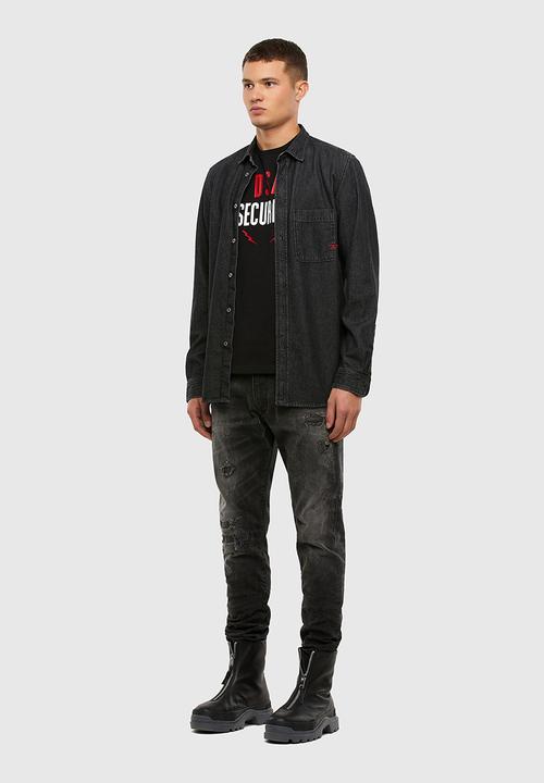 Diesel  - T-diegos-n24 T-shirt - black