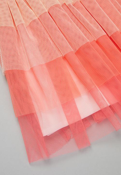 Pop Candy - Tiered mesh combo dress - multi 