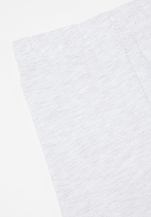 Pop Candy - 2 Pack biker leggings - peach & grey 