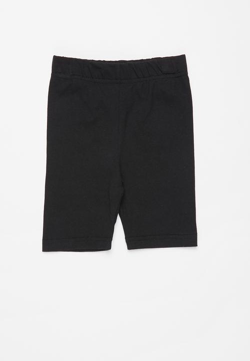 Pop Candy - 2 Pack biker leggings - black & grey 
