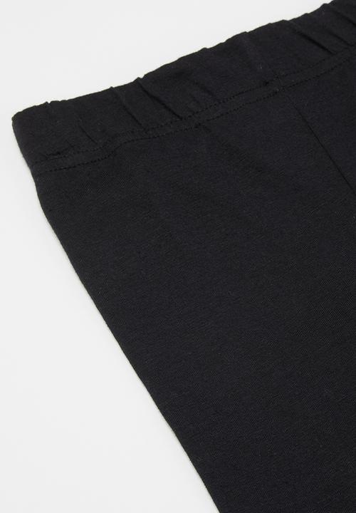 Pop Candy - 2 Pack biker leggings - black & grey 