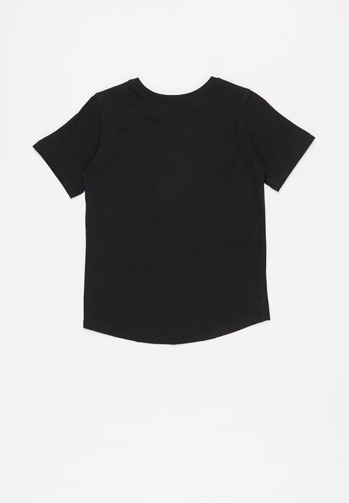 Pop Candy - Hi-lo printed tee - black