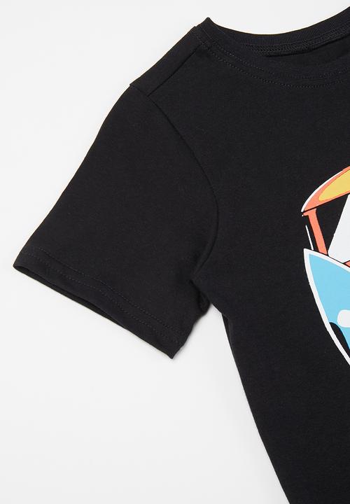 Pop Candy - Hi-lo printed tee - black