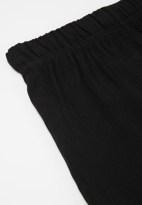 Pop Candy - Girls elasticated woven short - black