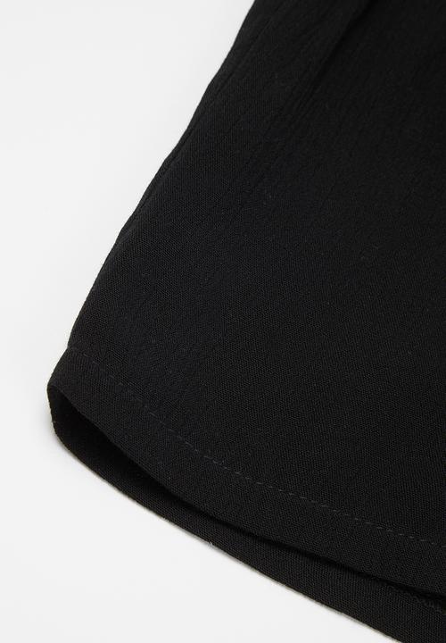 Pop Candy - Girls elasticated woven short - black