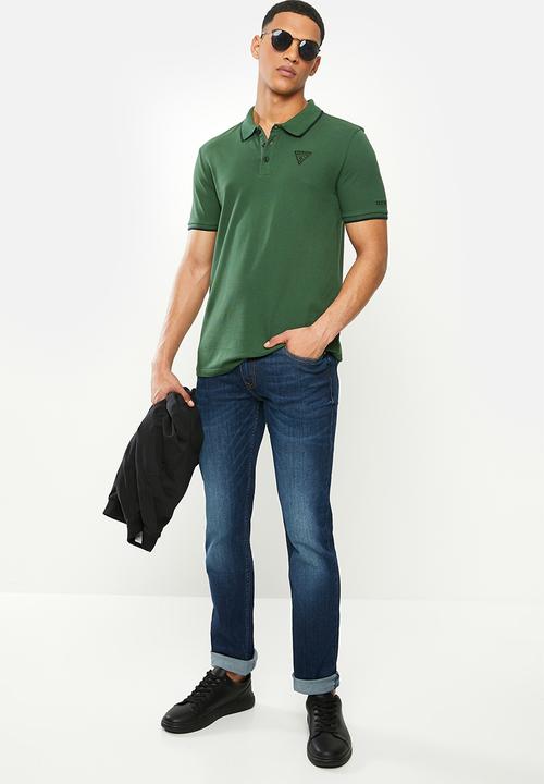 GUESS - Slim straight leg jeans - mid blue