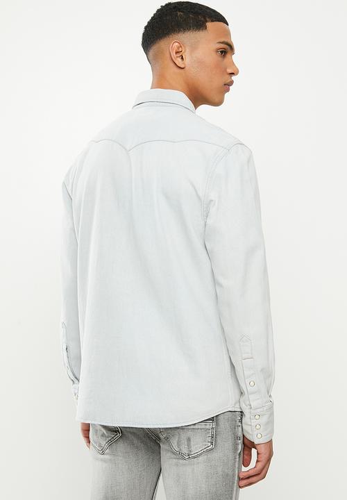 Wrangler - Denim regular fit  shirt - blue 