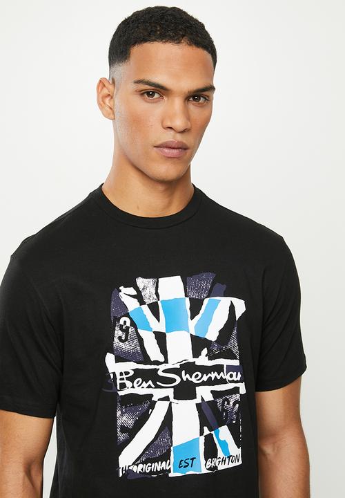 Ben Sherman - Union jack tee - black