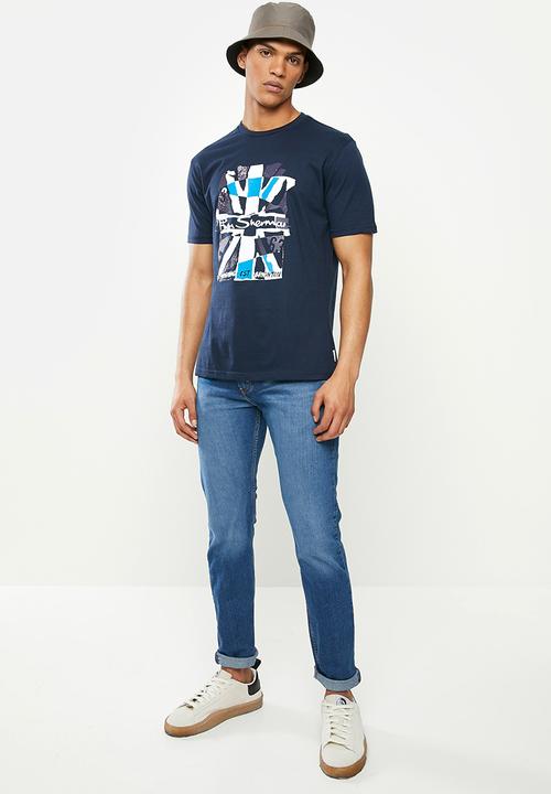 Ben Sherman - Union jack tee - navy
