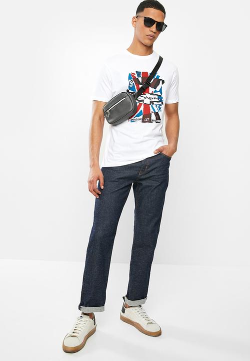 Ben Sherman - Union jack tee - white