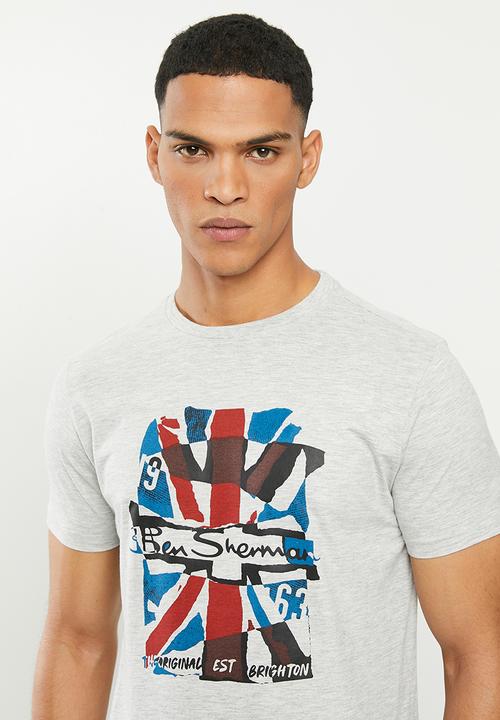 Ben Sherman - Union jack tee - grey