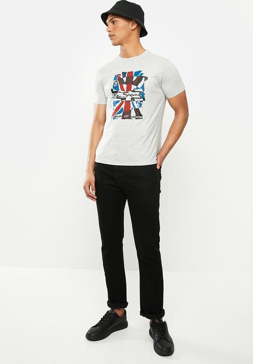 Ben Sherman - Union jack tee - grey