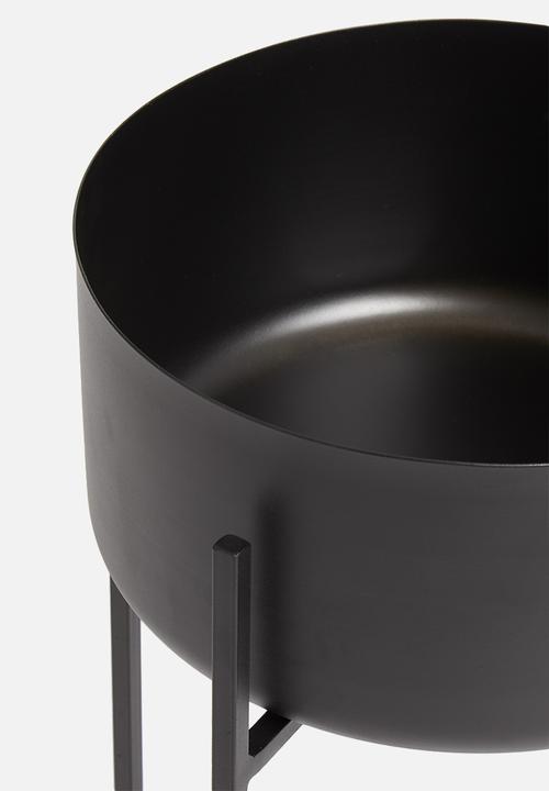 Sixth Floor - Standing dome planter - black