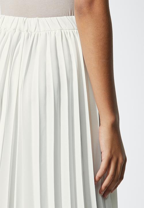 Superbalist - Button down pleated skirt - milk
