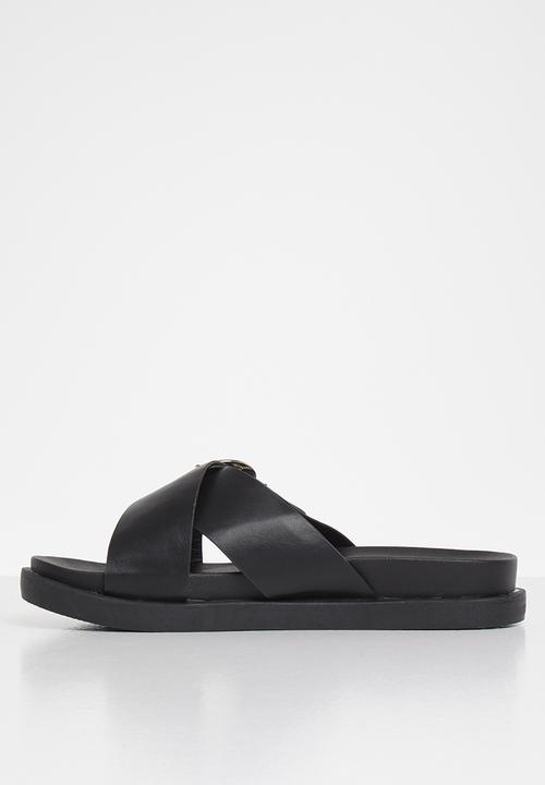 Jada - Big buckle slide - black